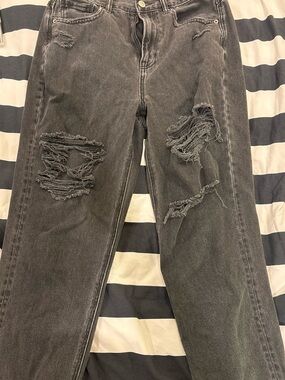 American Eagle Outfitters Black Ripped Jeans